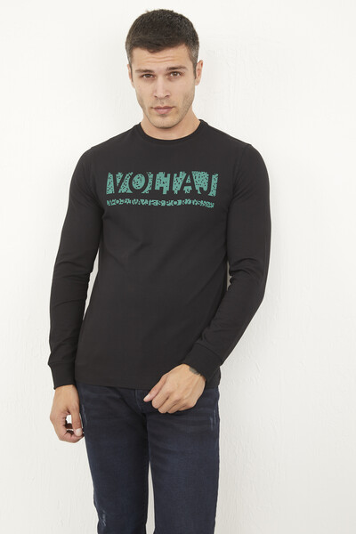 Welsh Men's Long Sleeve T-Shirt Black - 2