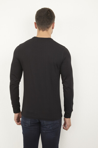 Welsh Men's Long Sleeve T-Shirt Black - 4