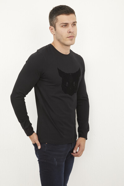 West Men's Long Sleeve T-Shirt Black - 1