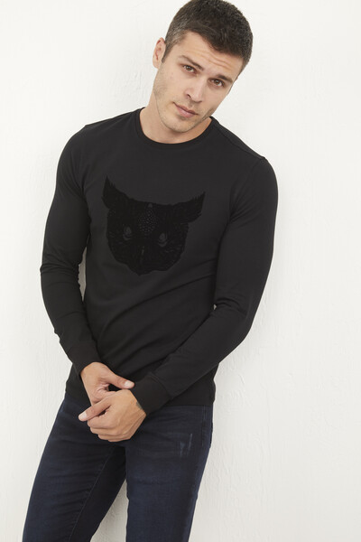 West Men's Long Sleeve T-Shirt Black - 3