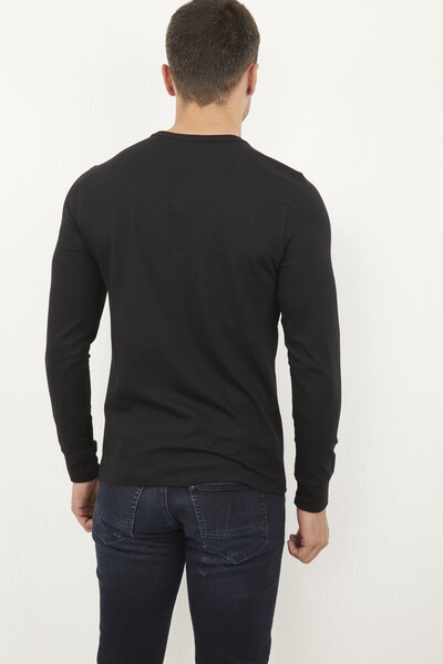 West Men's Long Sleeve T-Shirt Black - 4