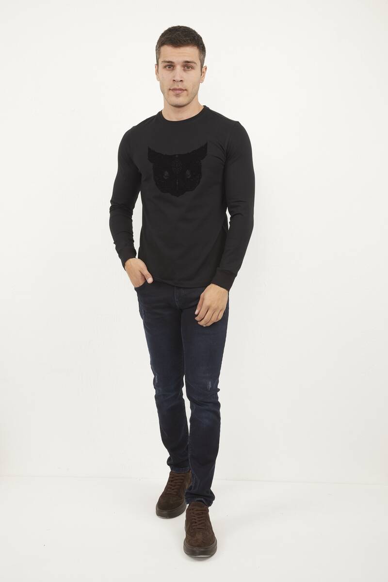 West Men's Long Sleeve T-Shirt Black - 2